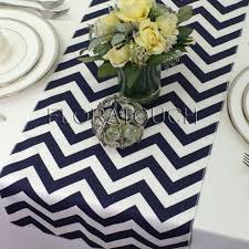 Navy Chevron Table Runner Navy And White Zigzag Wedding Table Etsy Chevron Table Runners Table Runners Wedding Chevron Wedding Table