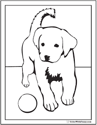 Golden Retriever Puppy Coloring Page Cuteanimals They're so cute and cuddly and fun.
