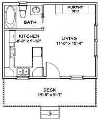 You can opt for a cottage style single storey floor plan one bedroom house plans are low risk investments to provide you with a secure space for living. 20x16 Tiny House Plan 1 Bed 320 Sq Ft Pdf Plan Simple Design House