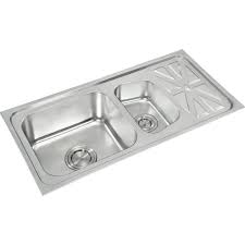 Sinks with drainboards are also ideal for drying dishes, as the sloping surface allows extra water to flow back into the bowl. Anupam 310a 304 Grade Stainless Steel Double Square Bowl With Drain Board Kitchen Sink 37 X 18 X 8 Inch Satin Finish Amazon In Home Improvement