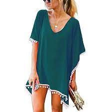 Sayfut Sayfut Juniors Bathing Suit Cover Up Beach Bikini Wrap Swimsuit Swimwear Dress Trim Kaftan Loose Beachwear Walmart Com Swimwear Cover Ups Swimsuit Cover Ups Women Swimsuits