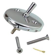 A 2 1/2 hole drilled below the tub rim. Overflow Plate With Trip Lever In Chrome Plumbing Parts By Danco