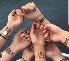 Kisiye Ozel Gecici Dovme Team Bride Dovmesi Team Bride Gecici Dovme Nedimeler