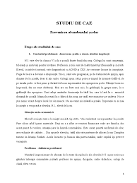 Pour l'individu, cet échec se soldera par un revenu évidemment plus faible que les jeunes. Studiu De Caz Abandon Scolar