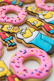 Los Simpson Cookies Con Glase Simpsons Cake Simpsons Party Cookie Decorating