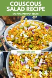 Making couscous in an instant pot is much quicker than cooking it on a stove top. Couscous Salad Couscous Pilaf Instant Pot Israeli Couscous Recipe