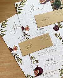 Illustrated Wedding Menu Wedding Menu Fall Wedding Menu Wedding Stationery
