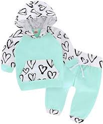 Amazon Com Baby Clothes Girl Hoodie Outfits Set Boy Hoodie And Pants Sweatshirt With Cute Pocket 0 6 Months G Girl Hoodie Outfit Hoodie Girl Cute Baby Clothes