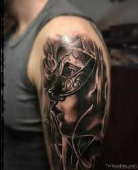 The world of masks can be very diverse, so there are quite a few meanings attributed to them. 45 Great Venetian Mask Tattoos For Shoulder