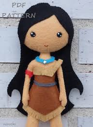 Moldes para hacer un gato y una vaca de fieltro. Muneca Pocahontas Patron De Costura Fieltro