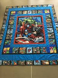 Marvel Super Heroes Avengers Quilt By Me 170cm X 200cm Ortuler Yastiklar Ve Yatak Ortuleri