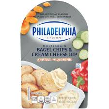 Kroger Philadelphia Bagel Chips Garden Vegetable Cream Cheese Dip 2 5 Oz Bagel Chips Cream Cheese Dips Cream Cheese