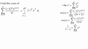 Learn how to find the partial sum of an arithmetic series. Finding The Sum Of A Series Giving A Function Using Maclaurin Series Youtube