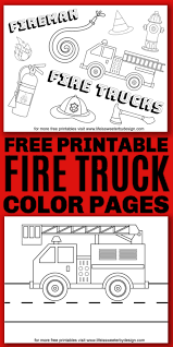 Colouring page info save colouring page colour online (beta) 1 likes. Fire Truck Coloring Pages Life Is Sweeter By Design