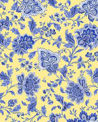 Large floral jacobean print pattern. Maison Des Fleurs Jacobean Floral Vintage Rose Bouquet Quilts Yellow Quilts