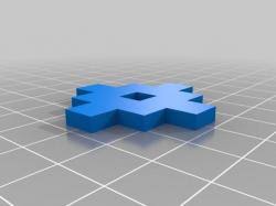 Pixel art of a minecraft diamond with perler beads. Diamond Minecraft Pixel Art 3d Models Stlfinder