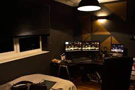 My Deus Ex Esque Room Via Reddit Game Room Decor Video Game Room Decor Game Room