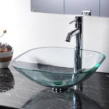 glass bathroom sink, glass vessel sinks