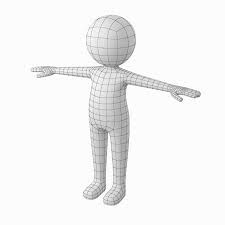 Stylized Stickman In T Pose In 2020 Stylized Animated Characters Maxon Cinema 4d