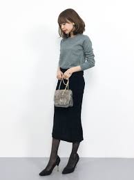 eriko zozotown cocaのニット セーターを使ったコーディネート wear 黒コーデ レディース ファッション ファッション レディース