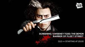 Barbierul diabolic din fleet street, svynis todas: Screening Sweeney Todd The Demon Barber Of Fleet Street