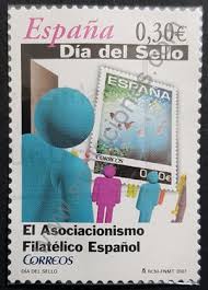 Sellos España 2007 Día del sello - Asociacionismo filatélico español -  Filatelia: Sellos y Estampillas