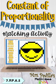 Constant Of Proportionality Pixel Art Mystery Picture Mystery Pictures Middle School Math Resources Pixel Art