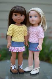 I think it looks best if you use 2 contrasting colors. 2 Star Sweater Pdf Knitting Pattern For 14 Wellie Etsy Doll Clothes American Girl American Doll Clothes Baby Sweater Knitting Pattern
