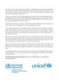 The government has taken initiative to conduct food premise inspection and law enforcement was instilled. Unicef Malaysia On Twitter Press Statement From Unicef Malaysia Amp Whomalaysia On Sugartax Why Is A Sugar Tax Good For Malaysia Optimum Nutrition For All Children Foreverychild Budget2019 Bajet2019 Https T Co Uvxl7wekmw Twitter