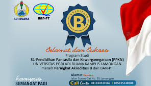 We did not find results for: Prodi Ppkn Terakreditasi B Universitas Pgri Adi Buana