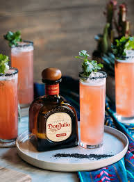 More reasons to love tequila. Glass Of Cilantro Paloma Made With Don Julio Reposado Tequila Tequila Cocktails Spring Cocktails Recipes Tequila Mixed Drinks
