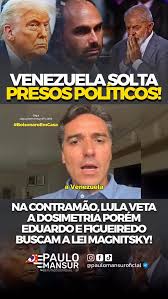 O mundo está mudando., E quem não enxergar isso vai ficar para trás., Na  Venezuela, o próprio regime já começou a falar em libertar presos  políticos., A declaração foi feita por Jorge Rodríguez, ...