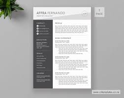 A cinematic header and modern icons for an energetic feel. Cv Template For Ms Word Professional Curriculum Vitae Cv Template Design Cover Letter 1 2 And 3 Page Modern Creative Resume Template Instant Download Affra Cv Template Cvtemplates Co Nz