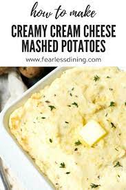 Cream Cheese Mashed Potatoes Cream Cheese Mashed Potatoes Mashed Potatoes Recipe Cream Cheese Cream Cheese Potatoes