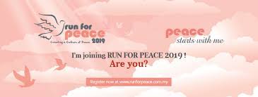 It includes the following events: Run For Peace Home Facebook