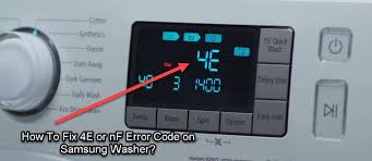 How do you manually unlock a samsung front load washer? How To Reset Nf Or 4e Error Code On Samsung Washer