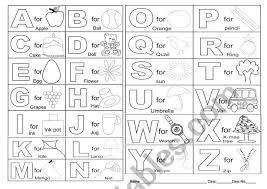 Live worksheets > english > english as a second language (esl) > the alphabet. Alphabet Coloring Esl Worksheet By Joyeej85