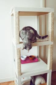 Cat Tree With Ikea Lack Ikea Hackers Ikea Hacks For Cats Diy Cat Tree Ikea Cat