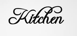 Copy Of Kitchen Word Home Decor Metal Wall Art Metal Art Decor Kitchen Words Word Art Sign
