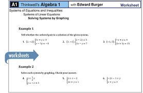 Chapter 1 solving equations and inequalities. Algebra 1 Companion Thinkwell