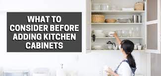 To raise a cabinet, remove the shelves and doors and then the screws securing it to the wall and cabinets on either side. What To Consider Before Adding Kitchen Cabinets Handyman Connection