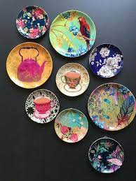 Pin By Priyanka On Art On Wall Plate Wall Decor Plates On Wall Painted Ceramic Plates