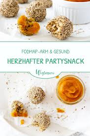 Herzhafte Reisballchen Mit Wurzigem Kurbisketchup Rezept Fodmap Rezepte Glutenfreie Snacks Lebensmittel Essen