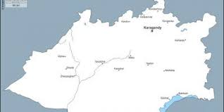 Bemerkenswert ist, dass nur ca. Kasachstan Karte Kasachstan Stadte Anzeigen Zentral Asien Asia