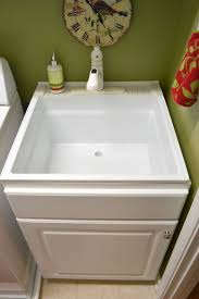 Utility sink in cabinet ceramic laundry tub bathroom utility sink. House Tour The Laundry Room Laundry Room Sink Laundry Room Makeover Laundry Room Storage