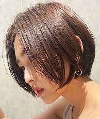 こなれ感満点 最強のフェミニン小顔を作るショートボブ lee ヘアスタイリング ショートボブ ショートボブのヘア