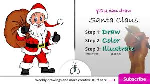 How to draw santa claus. How To Draw Santa Claus Step By Step Easy Art Lesson Video Dailymotion