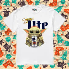 Baby Yoda Hug Miller Lite Shirt Podxmas