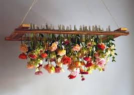 Cheap wedding flower ideas you can diy. Weddings Flower Arrangements Diy Hanging Floral Chandelier Via Design Sponge Flowers Tn Leading Flowers Magazine Daily Beautiful Flowers For All Occasions