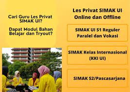 Simak ui adalah jalur masuk untuk kelas sarjana reguler, sarjana paralel, vokasi dan kelas internasional. Les Privat Simak Ui Les Privat Sbmptn